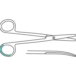 Metzenbaumschere, stumpf/stumpf 14,5 cm