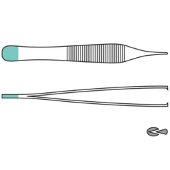 Micro-Adson Pinzette, chirurgisch, 12 cm