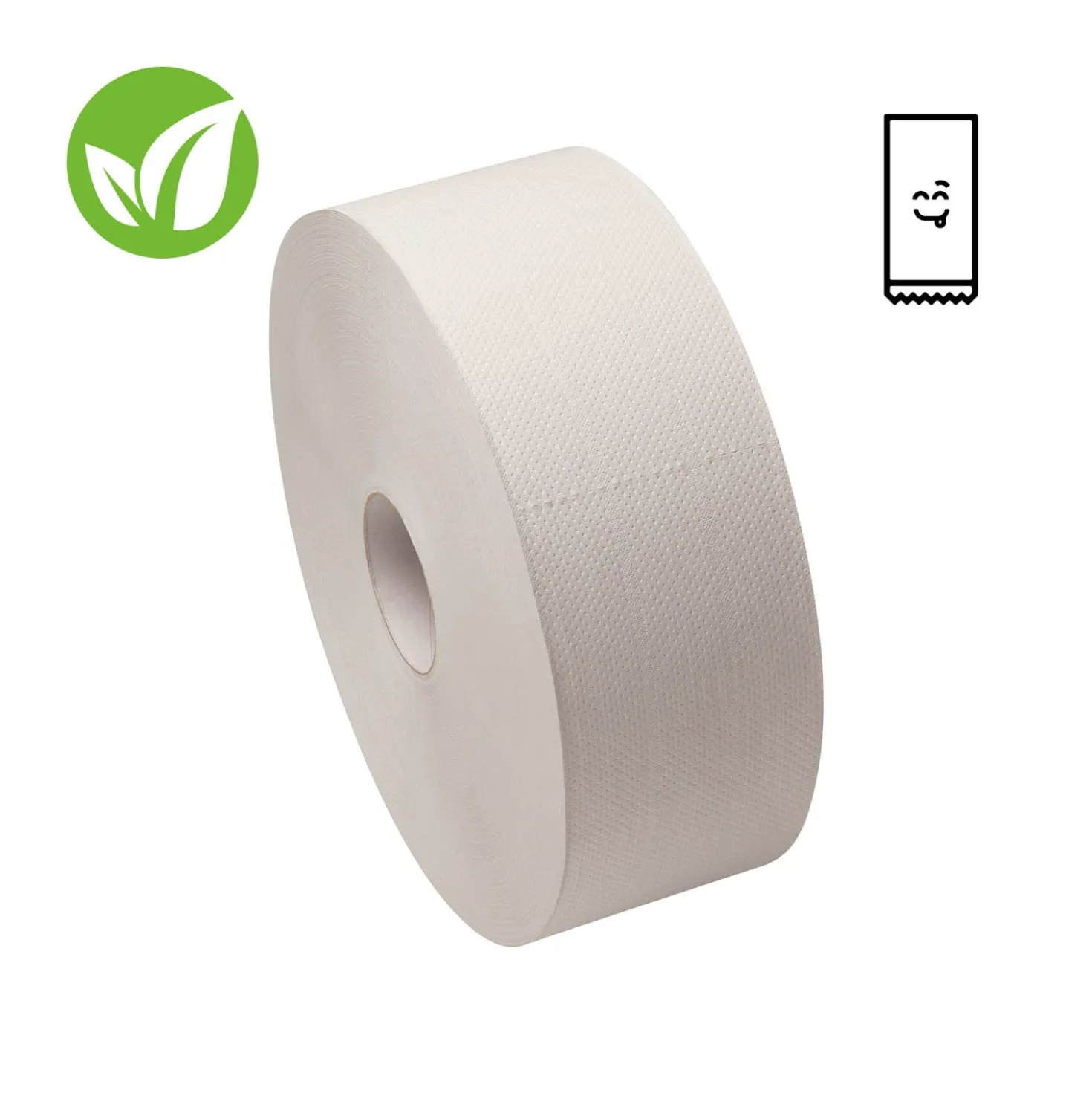 Nachhaltige Jumborolle Toilettenpapier