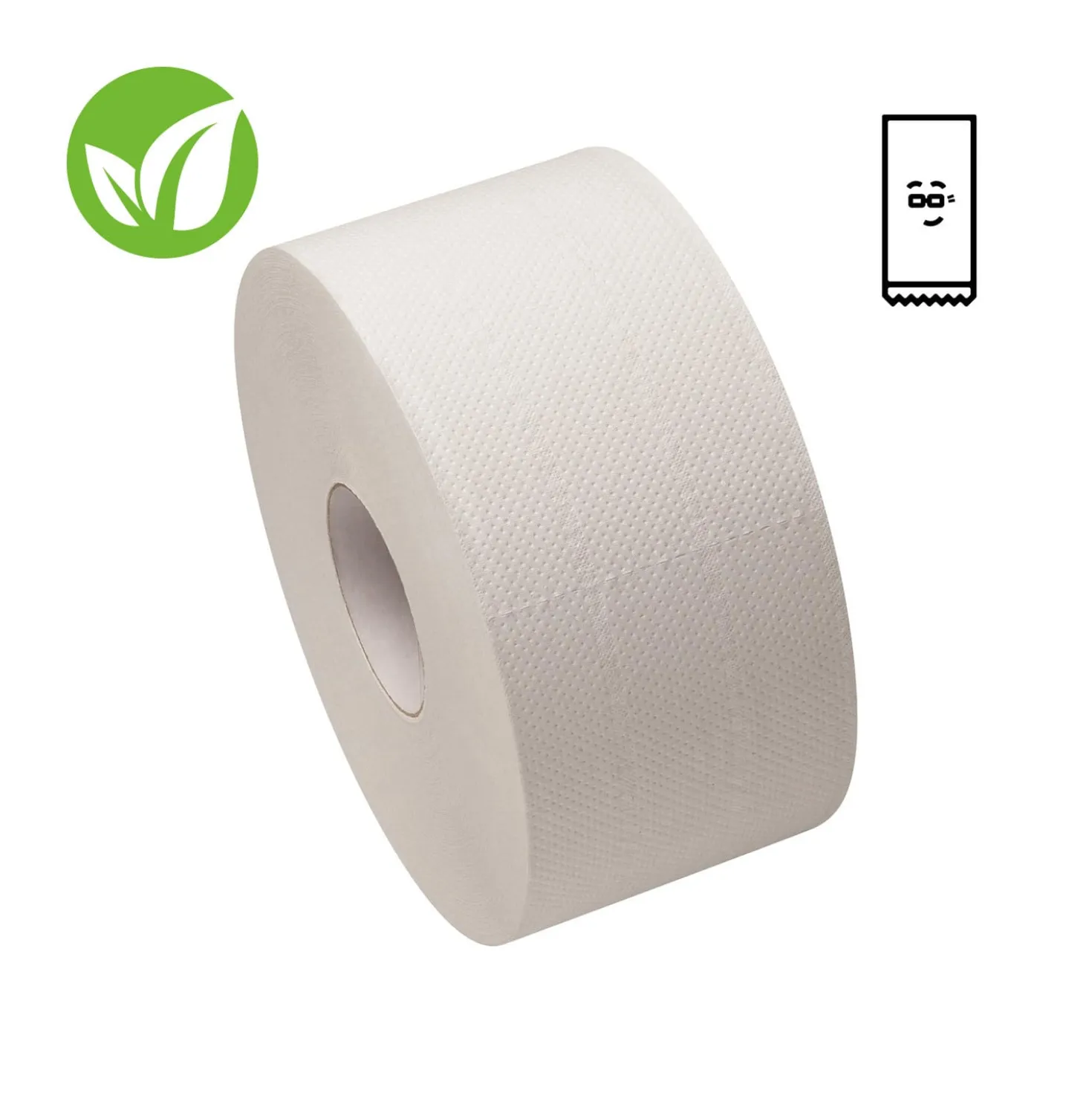 Nachhaltige Jumborolle Toilettenpapier