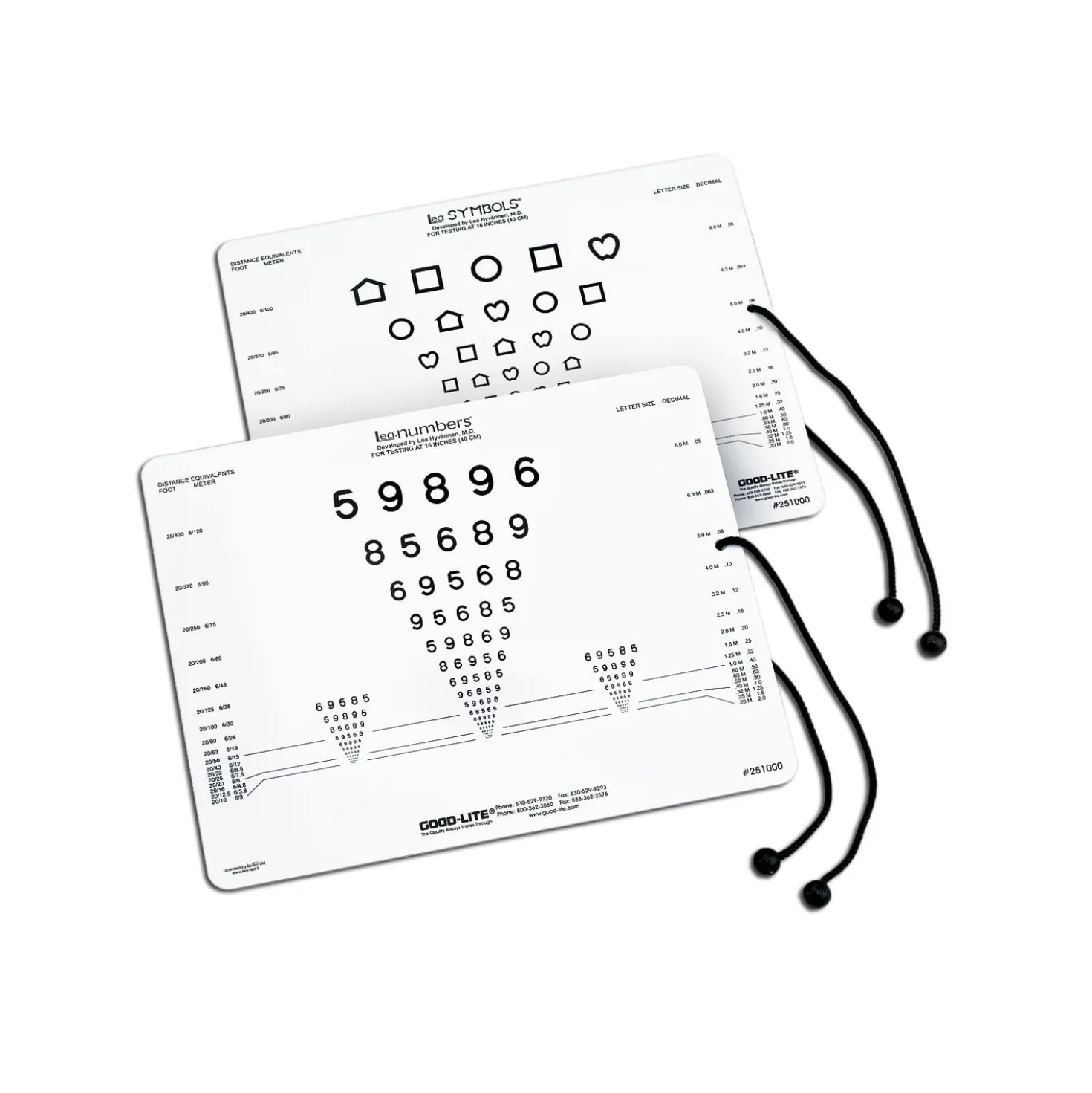 Nahtest LEA™-Symbole/-Zahlen-Karte