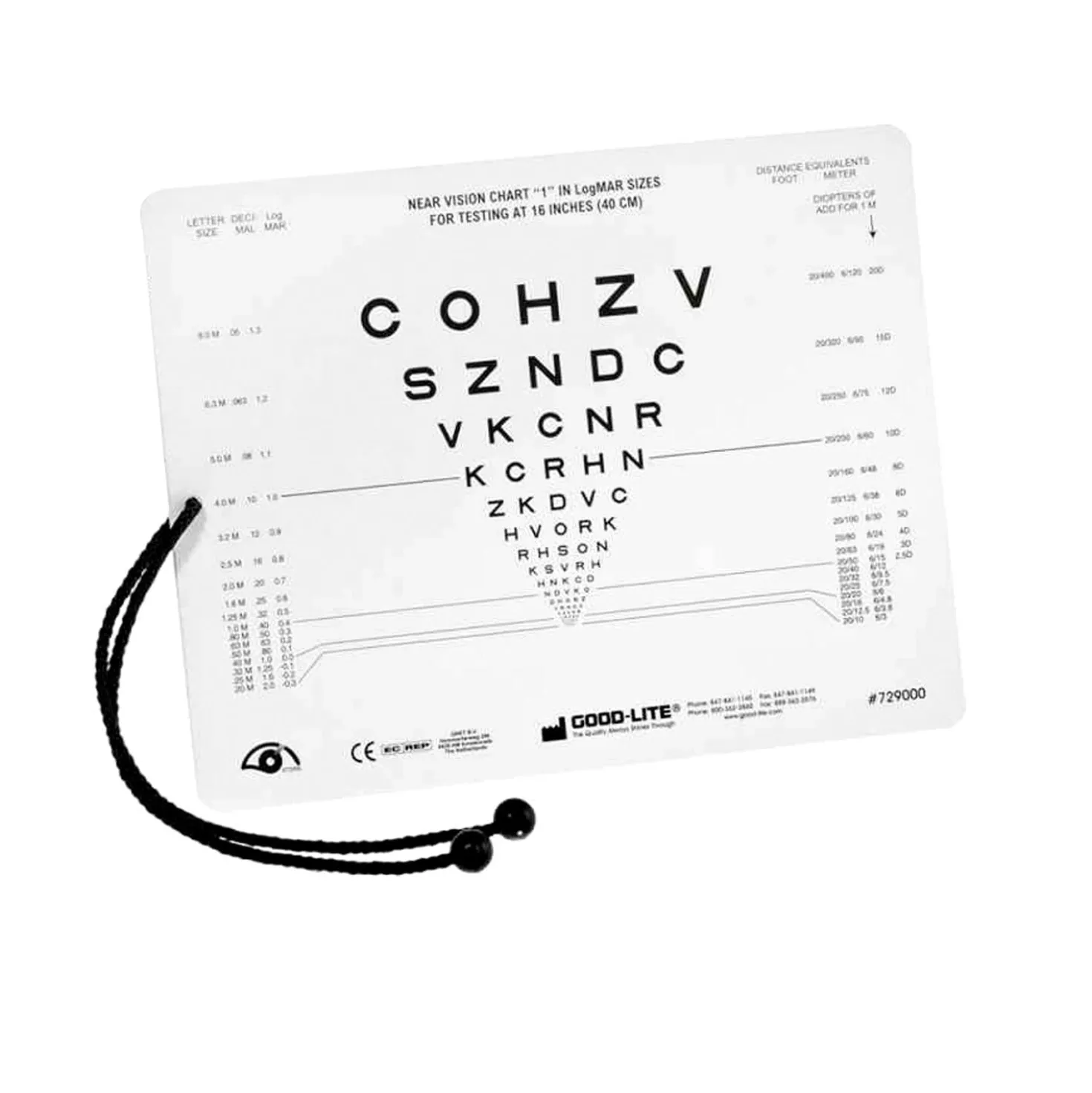 Nahtest Sloan-Buchstaben-Karte