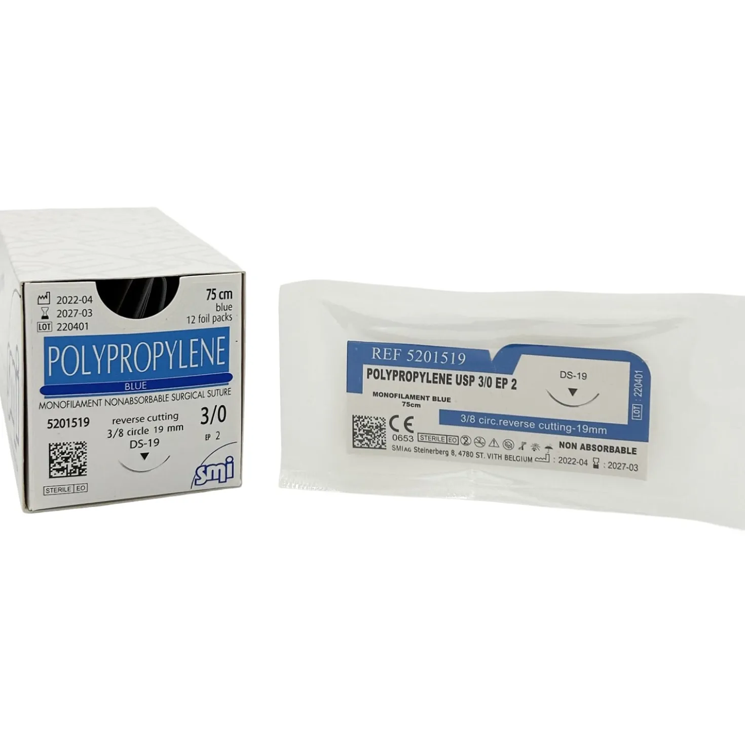 POLYPROPYLENE BLUE mit Nadel