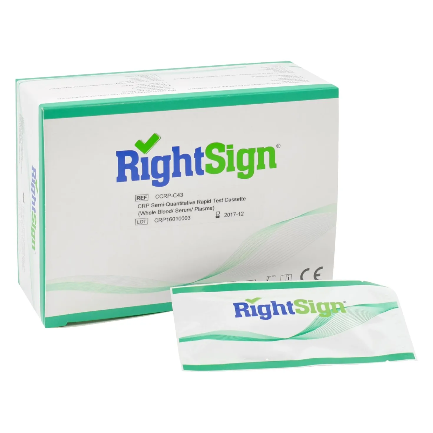 Right Sign semi-quantitativer CRP-Test, 25 Stück