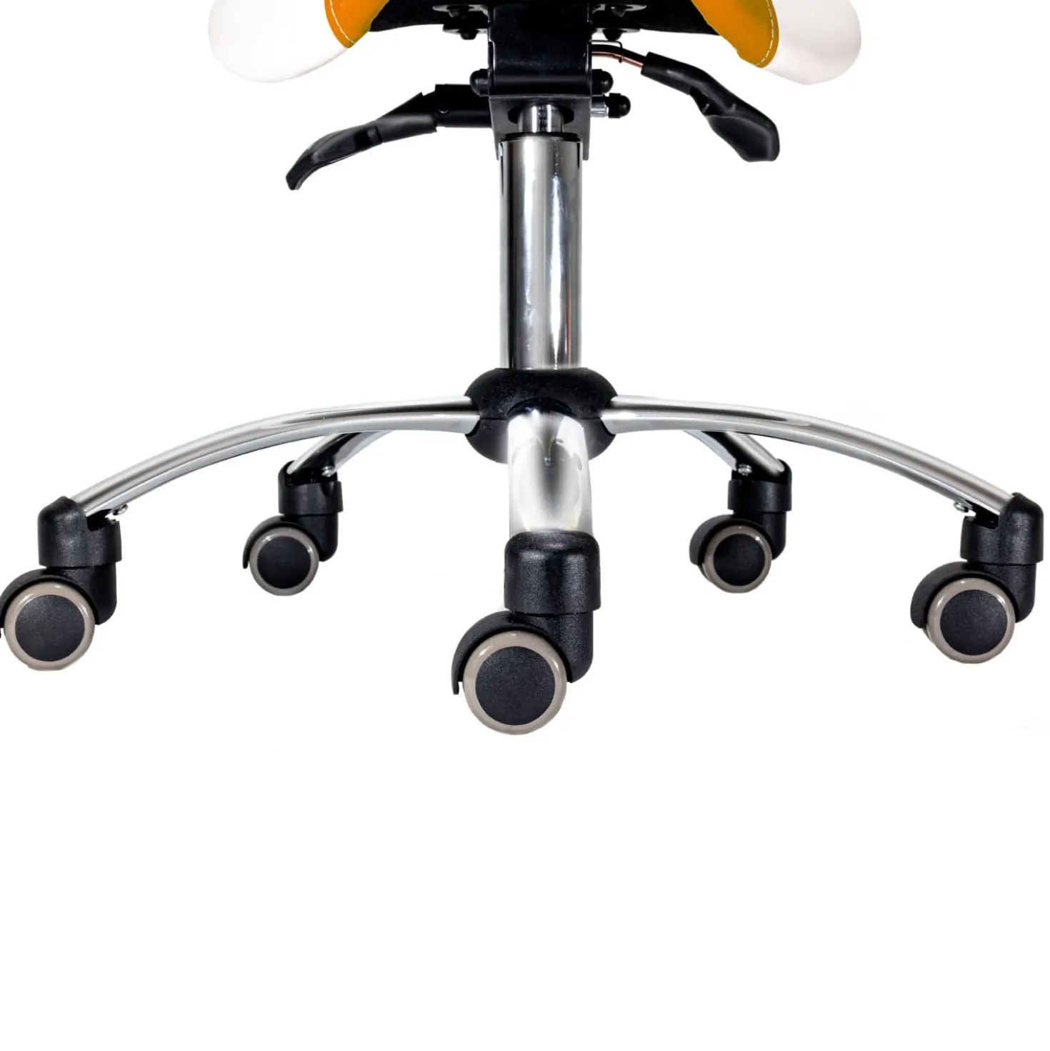 Sattelhocker mit abnehmbarer Lehne