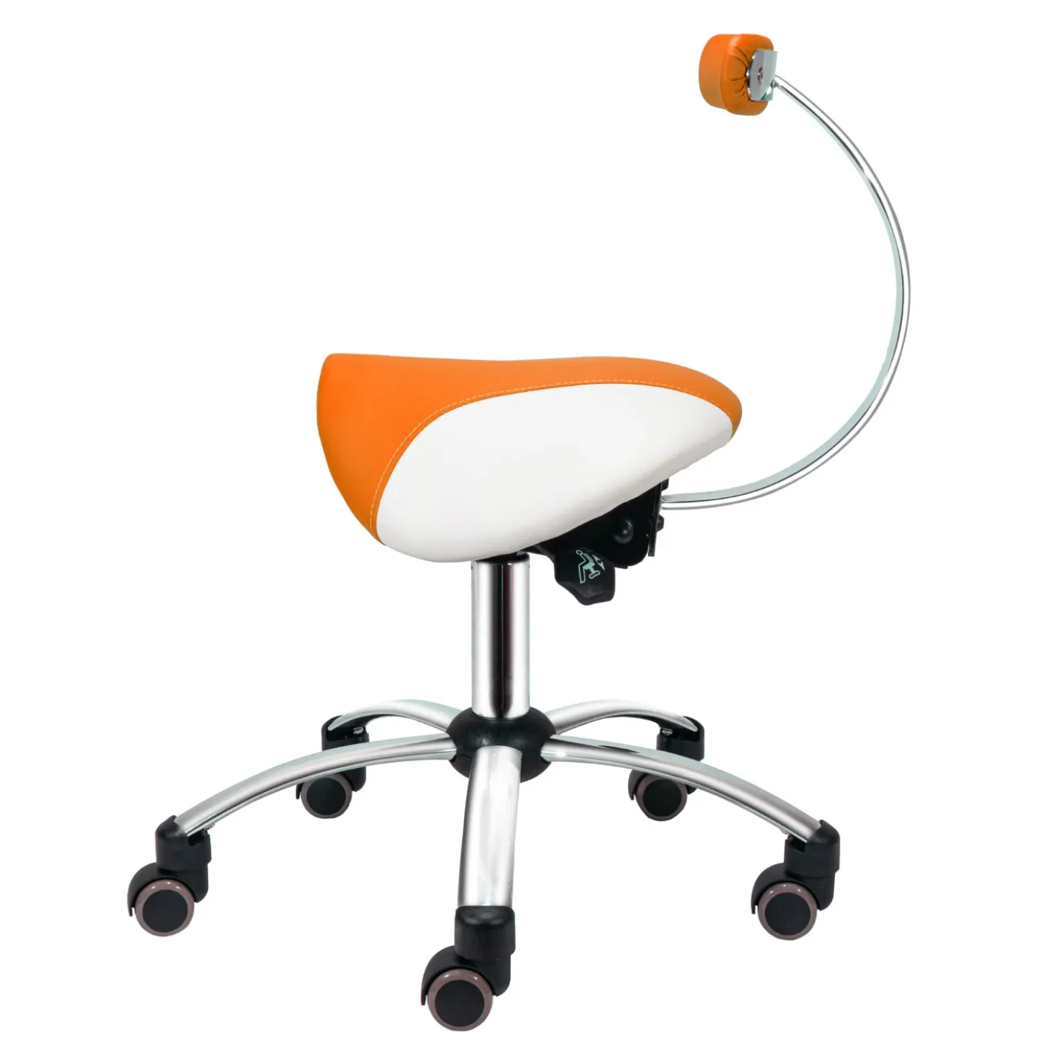 Sattelhocker mit abnehmbarer Lehne