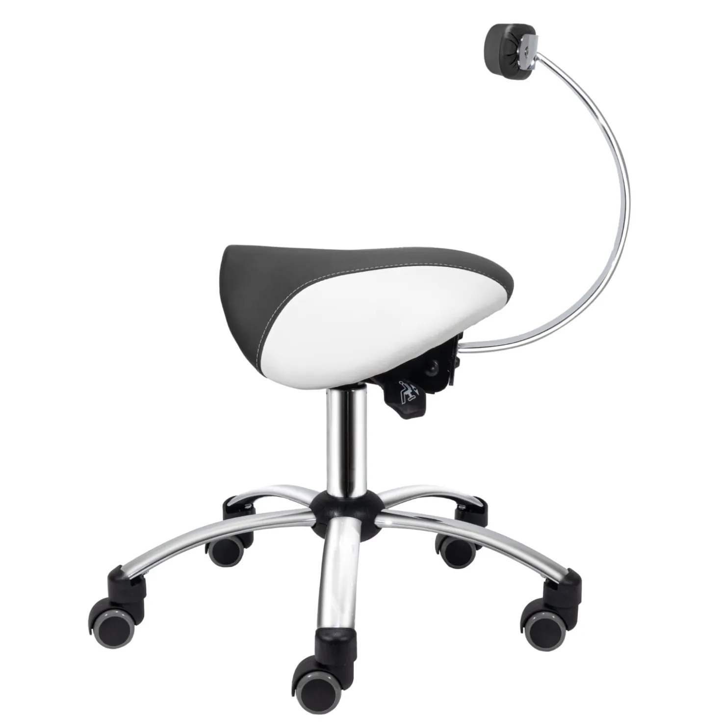 Sattelhocker mit abnehmbarer Lehne