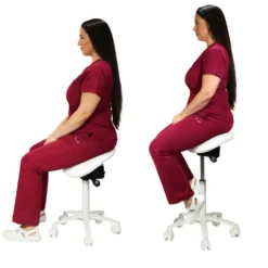 Sattelhocker mit geteilter Sitzfläche