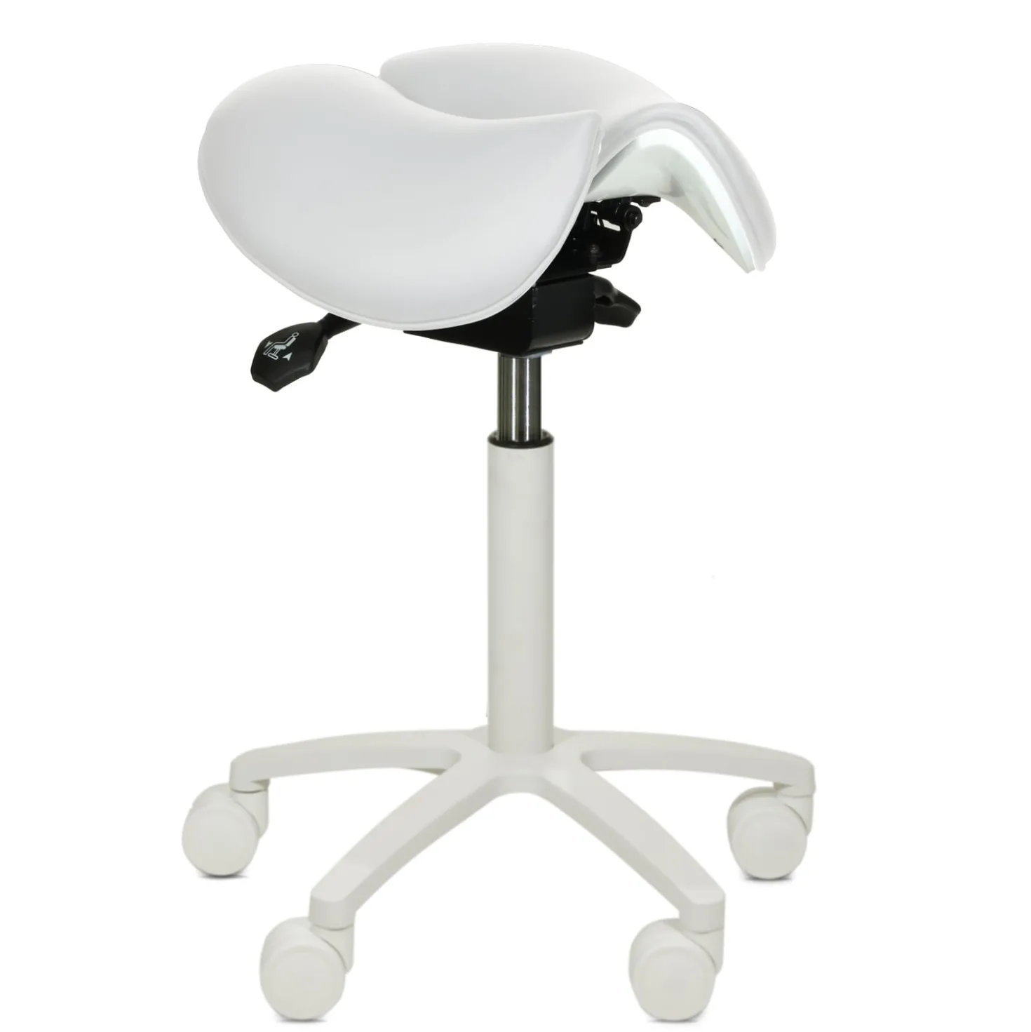 Sattelhocker mit geteilter Sitzfläche