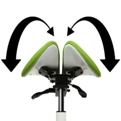 Sattelhocker mit geteilter Sitzfläche