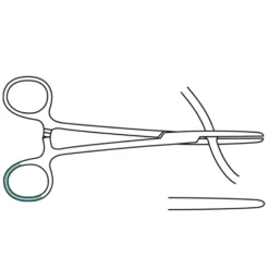 Schlauchklemme glatt, 16cm