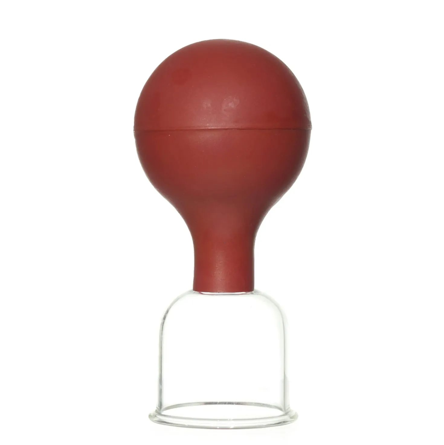 Schröpfglas mit Olive und Ball