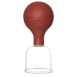 Schröpfglas mit Olive und Ball