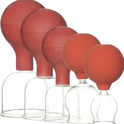 Schröpfglas mit Olive und Ball