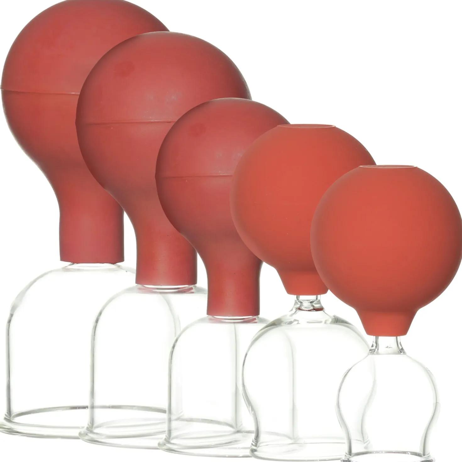 Schröpfglas mit Olive und Ball