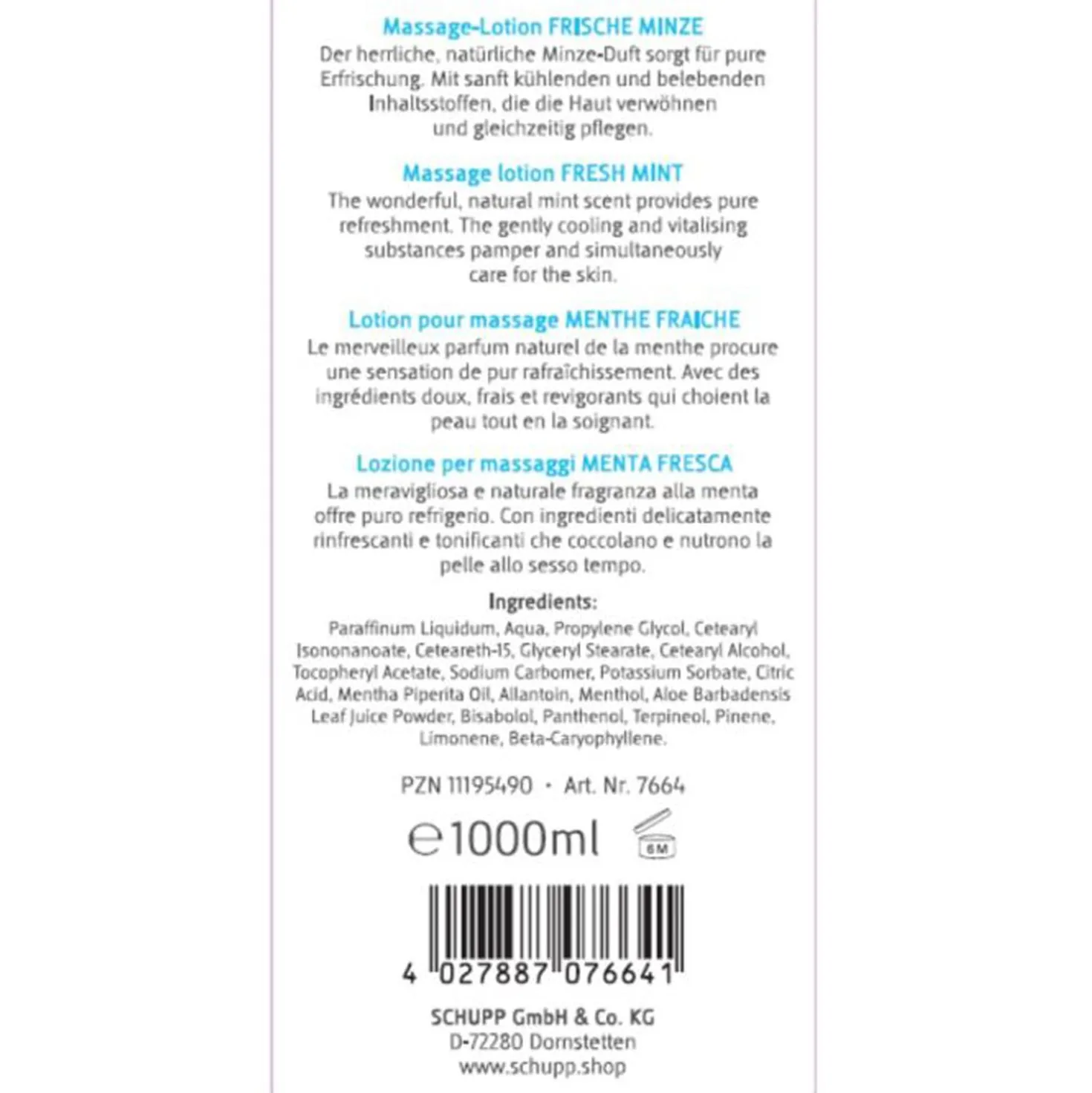 SCHUPP Massage-Lotion