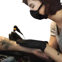 Schwarze Nitrilhandschuhe