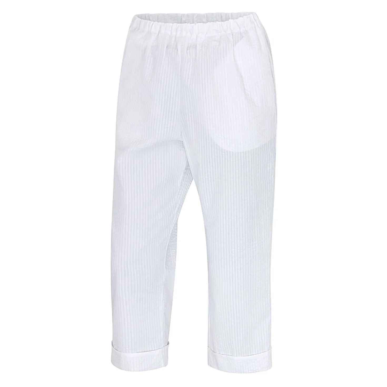 Seersucker ¾ Hose für Damen
