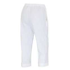 Seersucker ¾ Hose für Damen