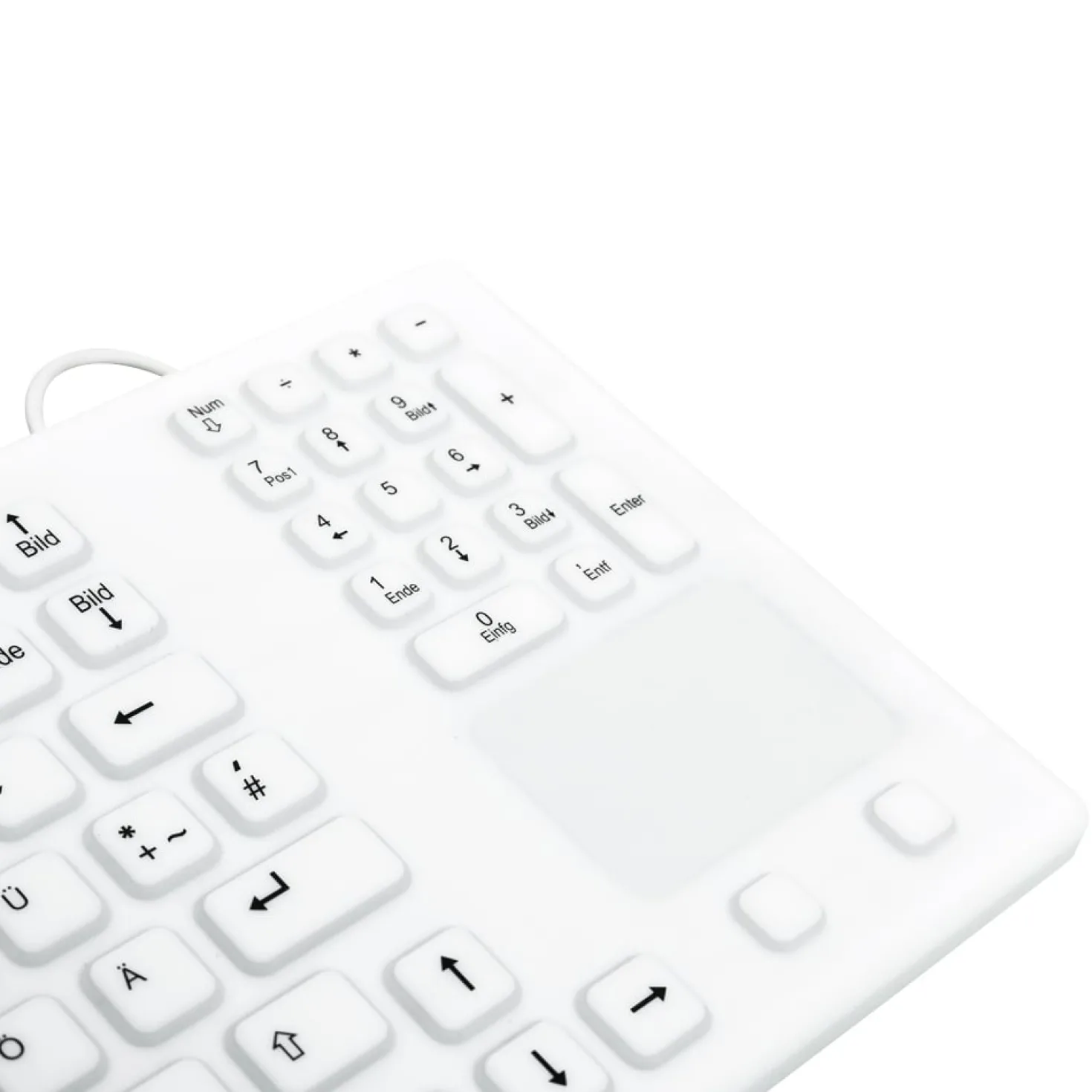 Silikon-Tastatur mit Touch-Pad