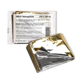 SIRIUS Rettungsdecke, silber/gold