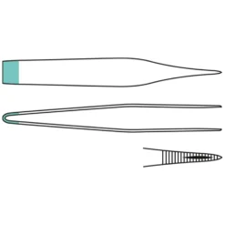 Splitterpinzette, gerade, 9 cm
