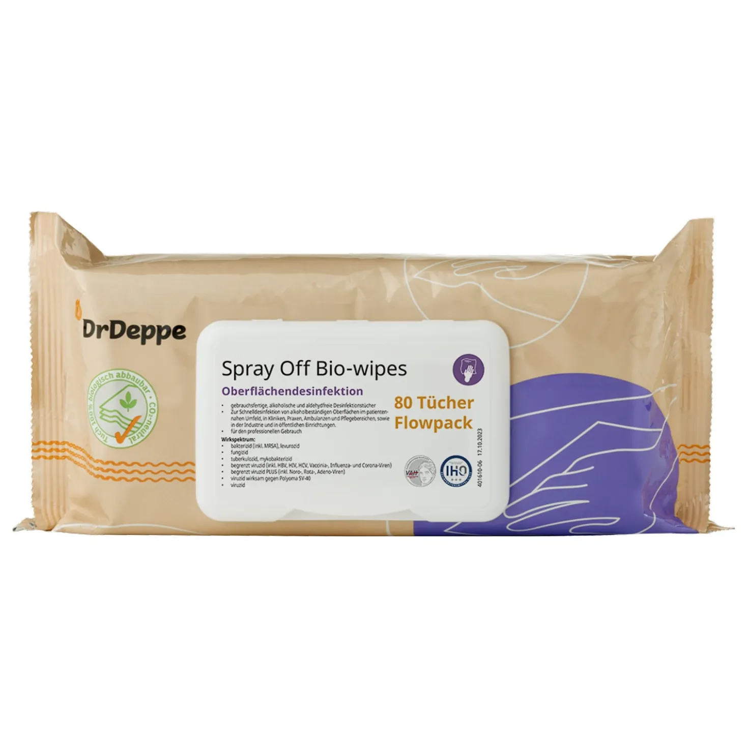 Spray Off Wipes Flowpack