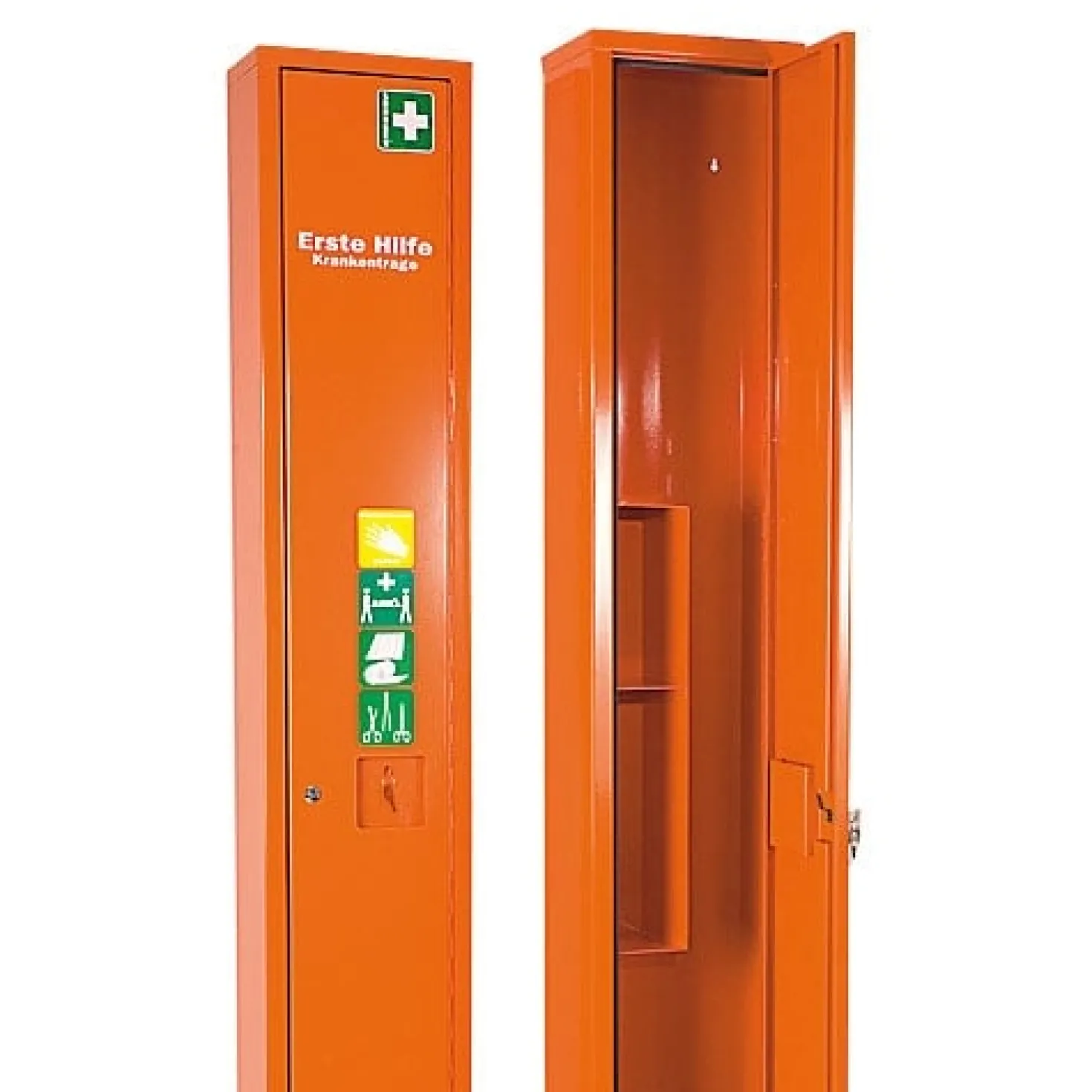Stehschrank für Krankentrage, ohne Inhalt