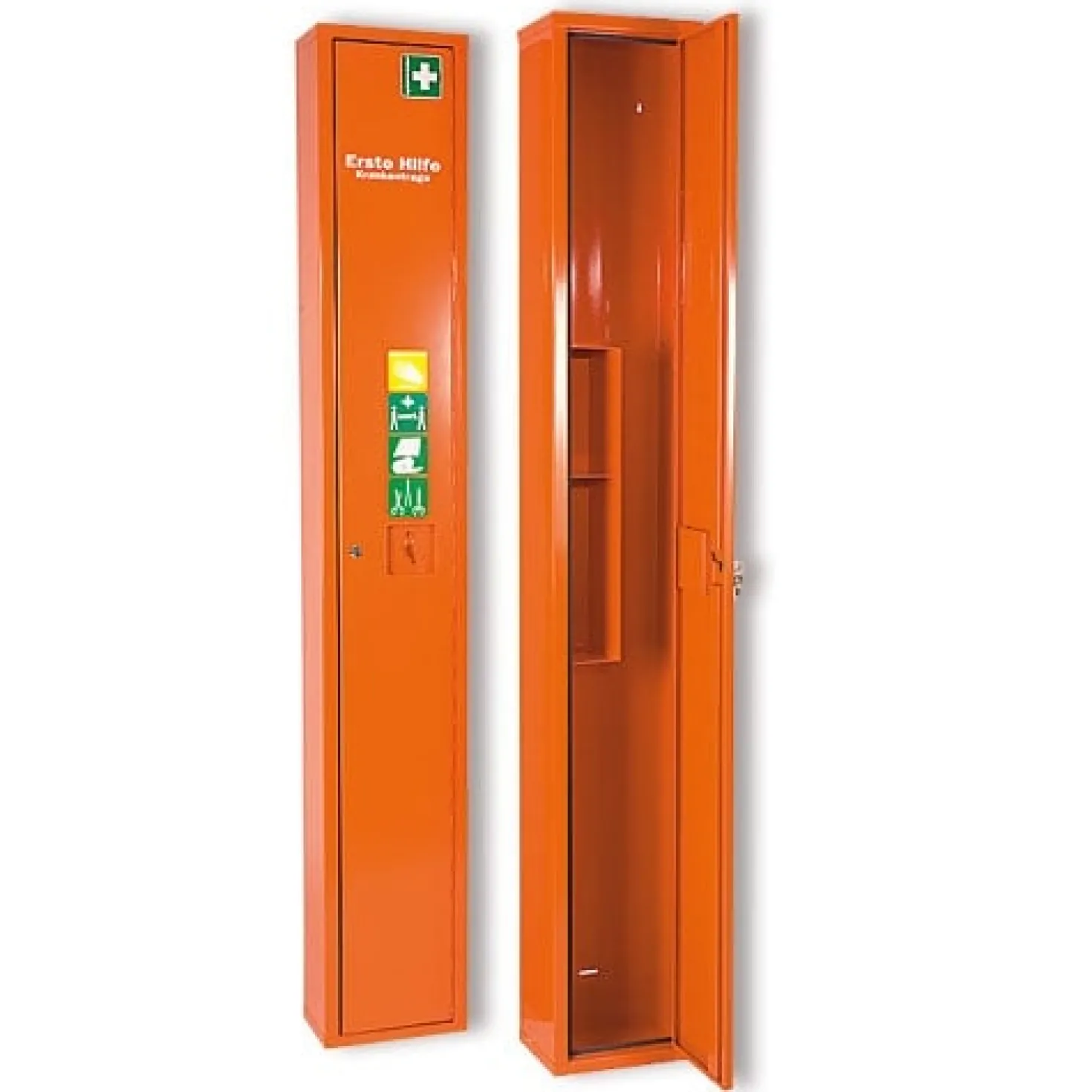 Stehschrank für Krankentrage, ohne Inhalt