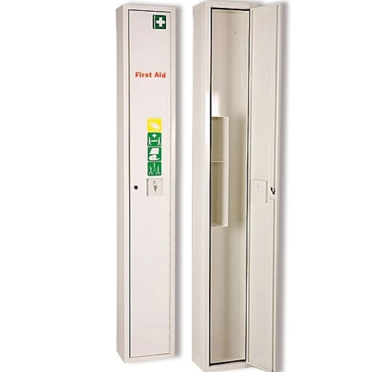Stehschrank für Krankentrage, ohne Inhalt