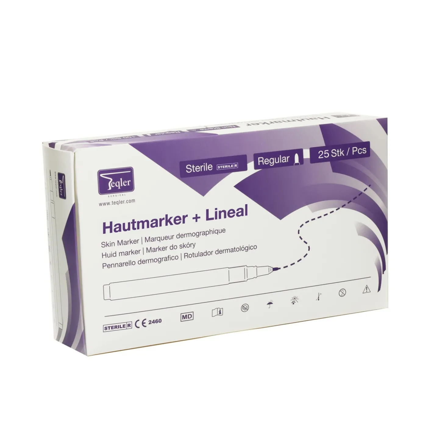 Sterile Hautmarker mit Lineal