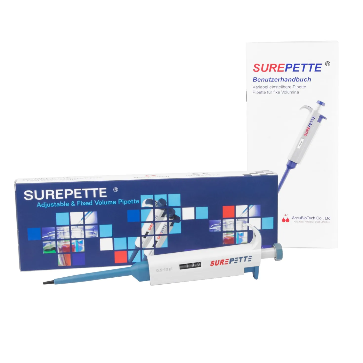 SurePette - Variabel einstellbare Kolbenhubpipette