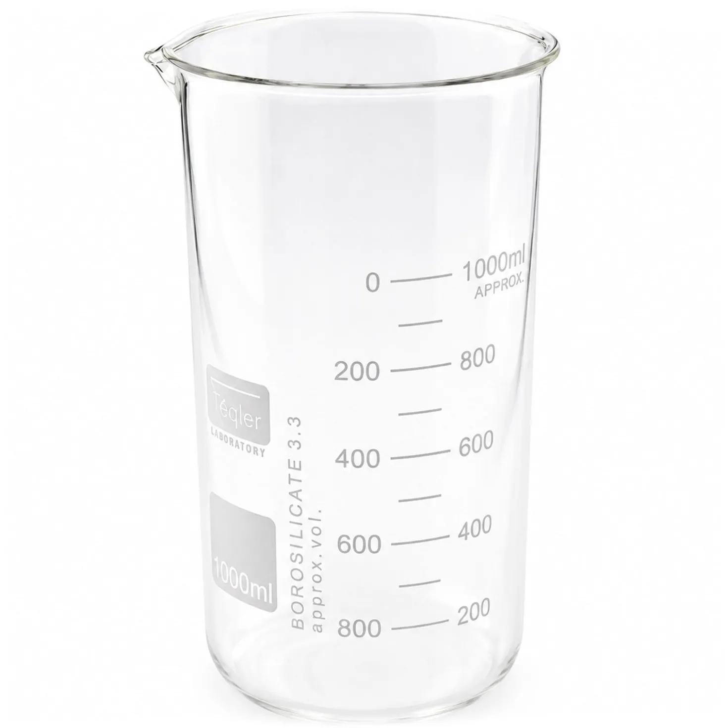 Teqler Becherglas hohe Form