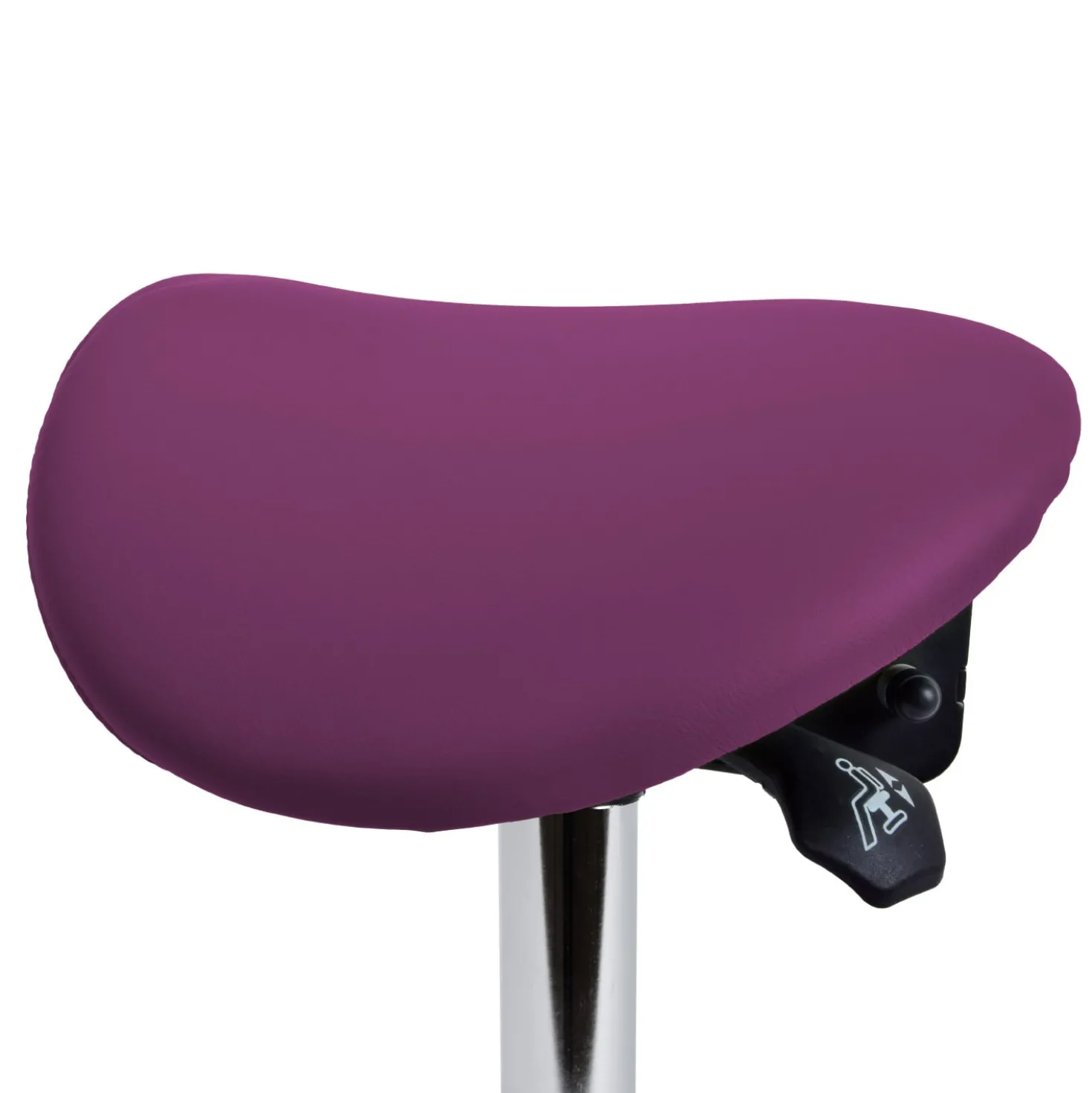 Teqler Drehhocker mit kippbarem Sattelsitz