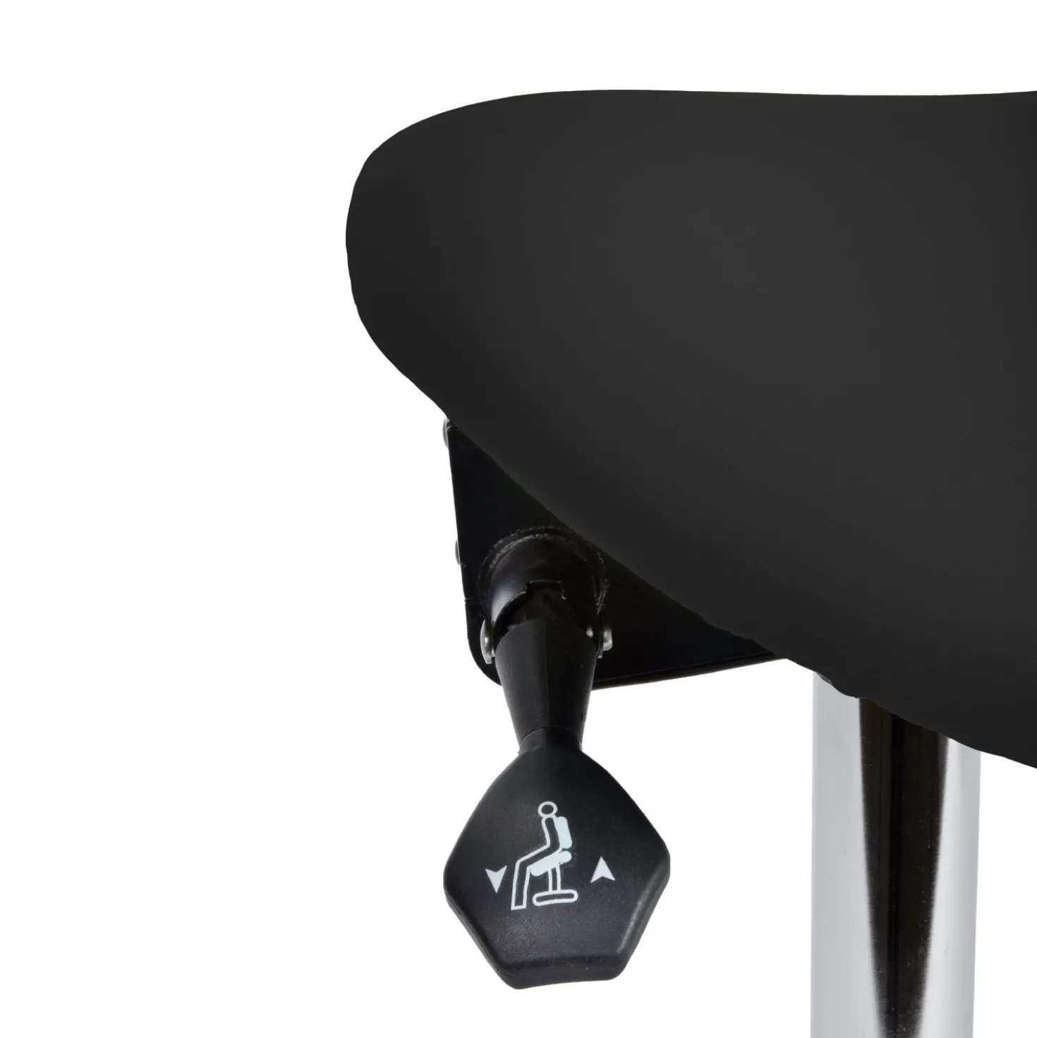 Teqler Drehhocker mit kippbarem Sattelsitz