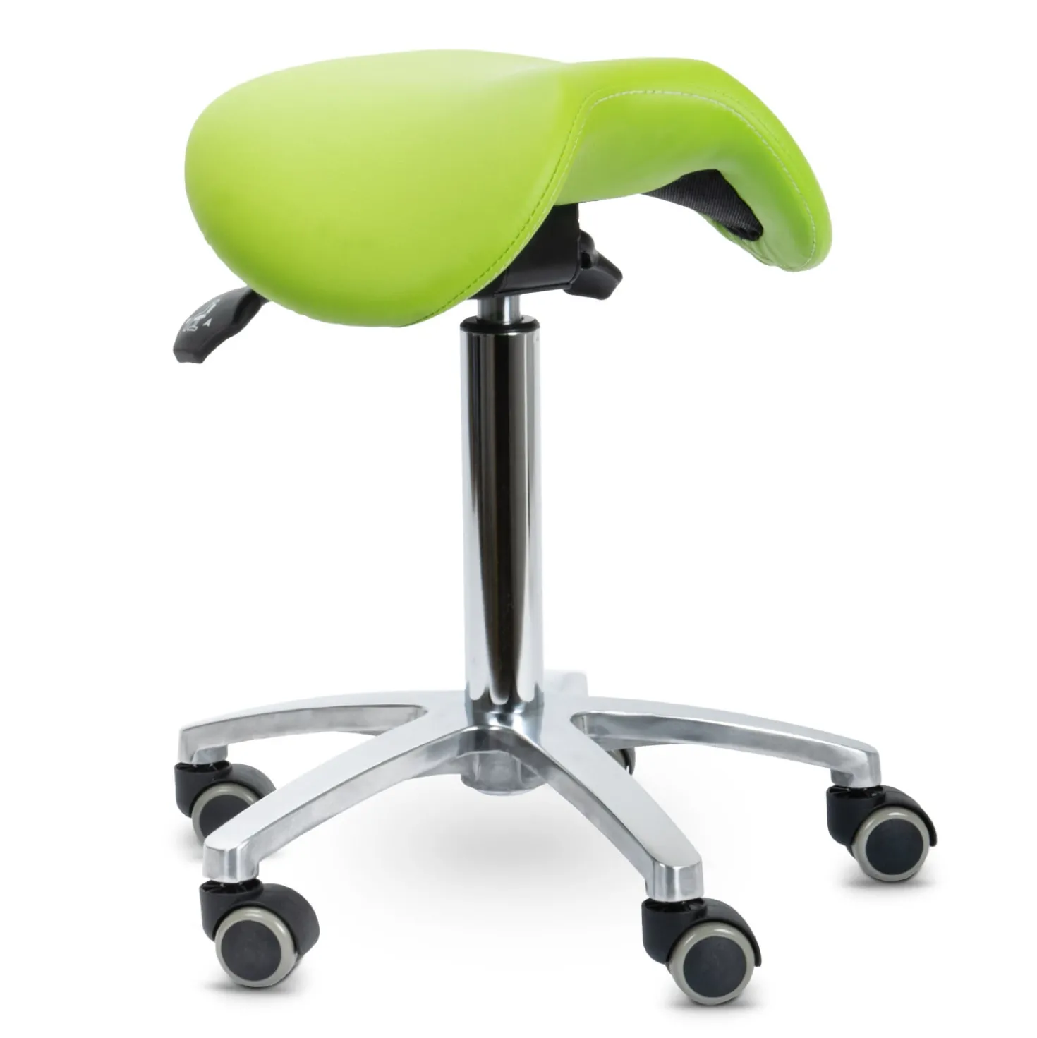 Teqler Drehhocker mit kippbarem Sattelsitz