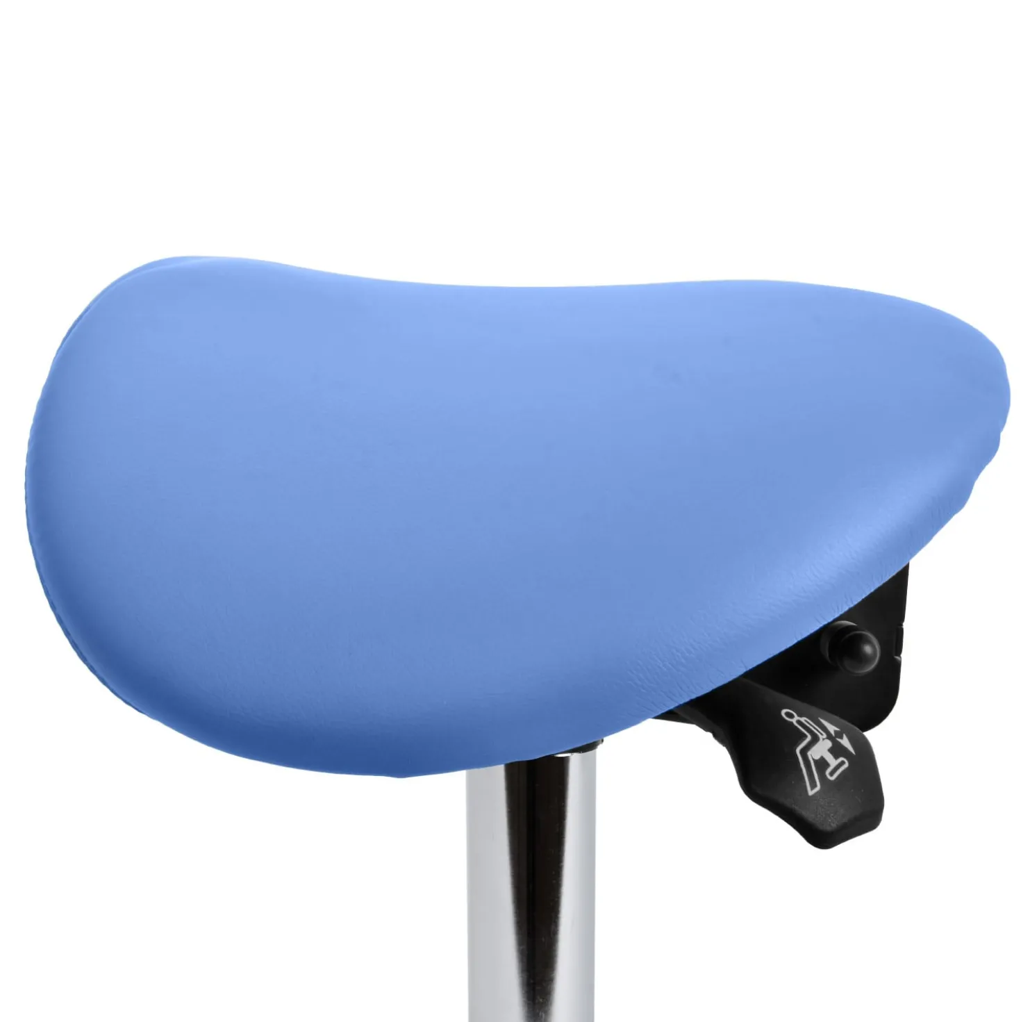Teqler Drehhocker mit kippbarem Sattelsitz