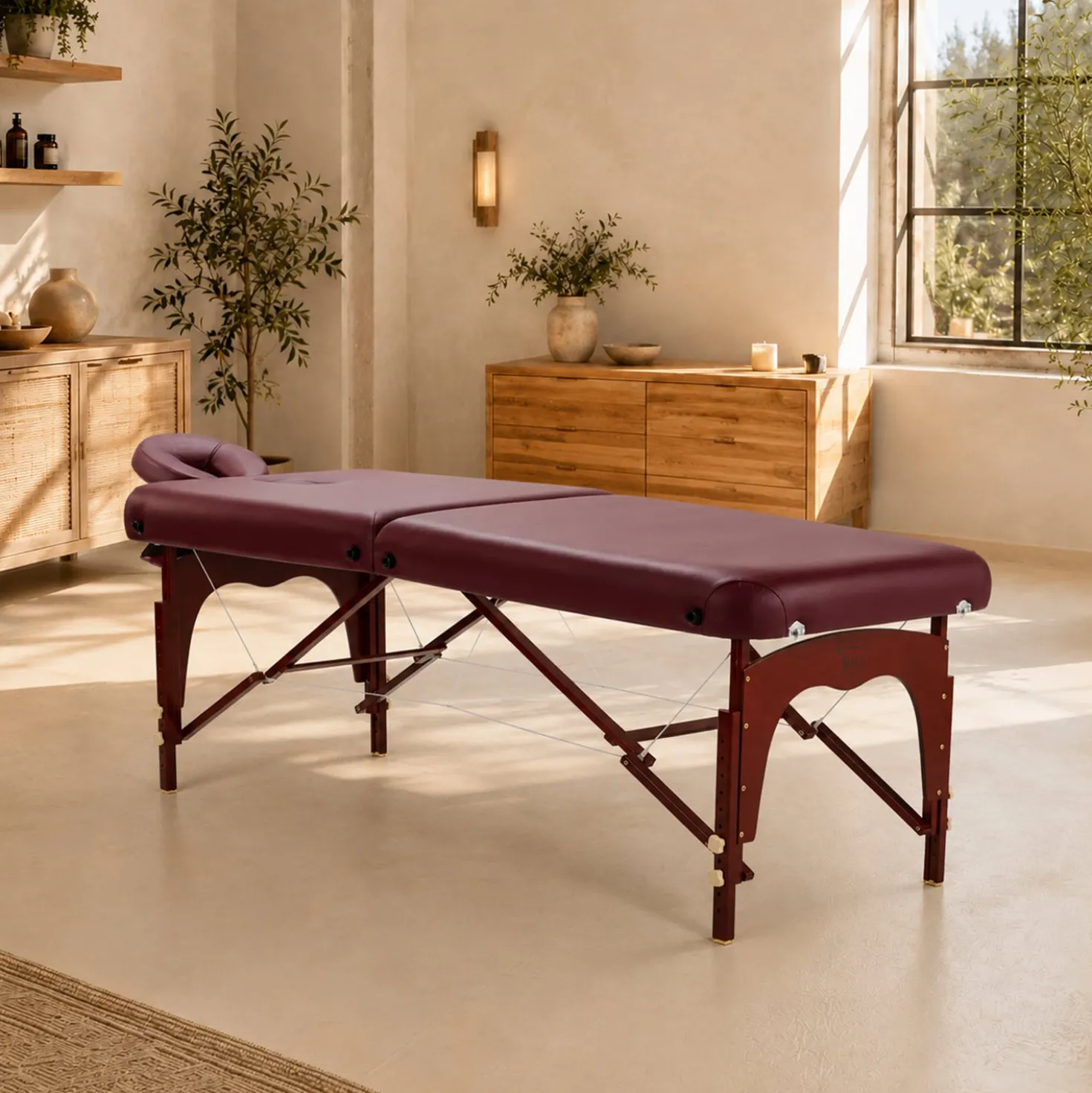 Teqler Holz-Massageliege «Ubud»