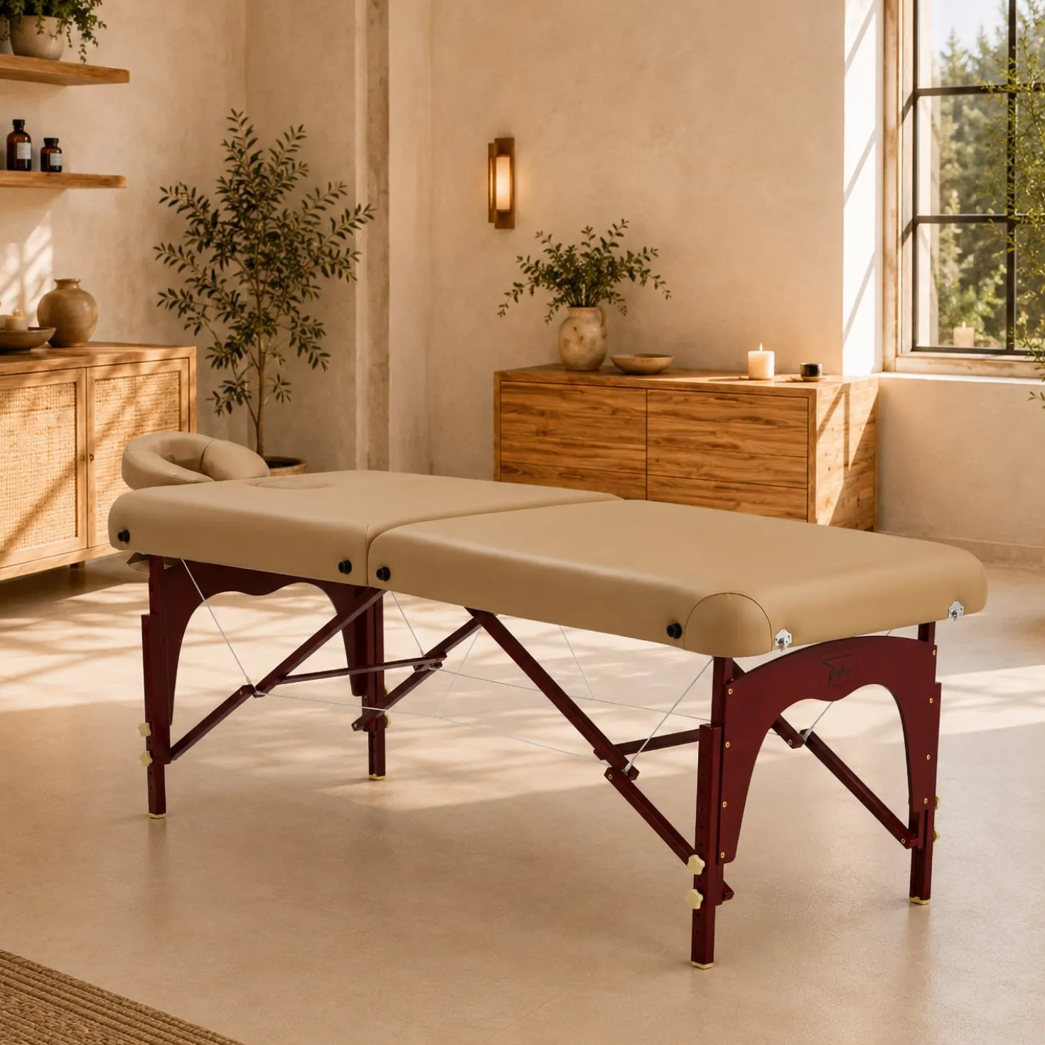 Teqler Holz-Massageliege «Ubud»
