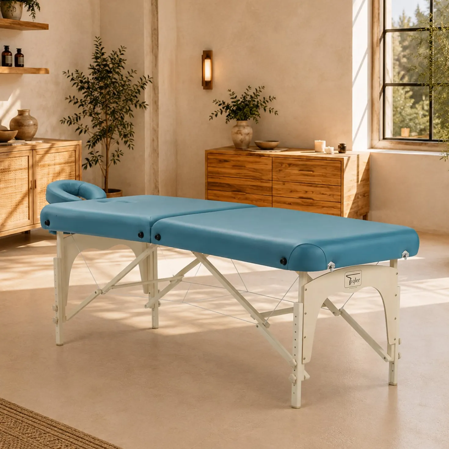 Teqler Holz-Massageliege «Ubud»