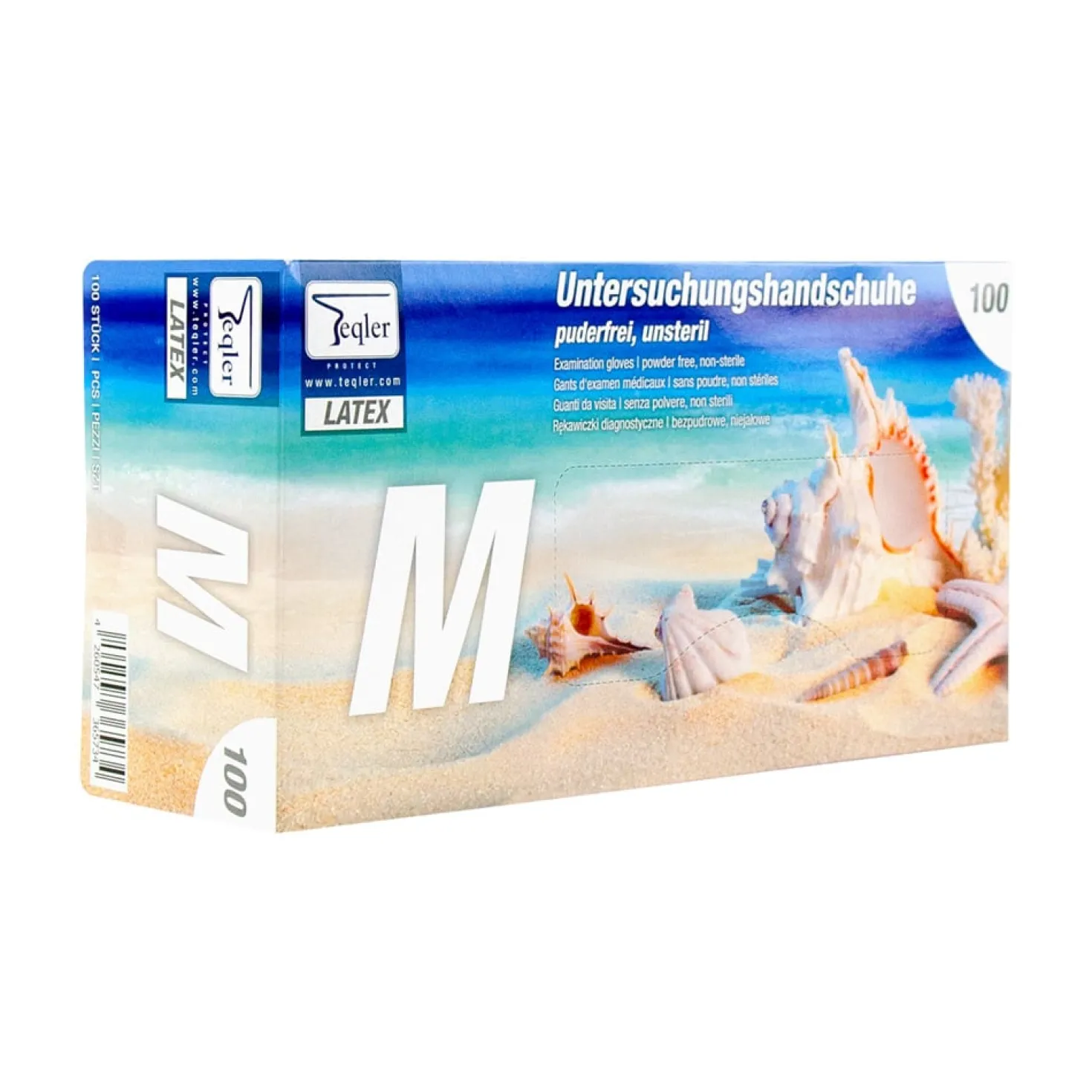 Teqler Latexhandschuhe, puderfrei