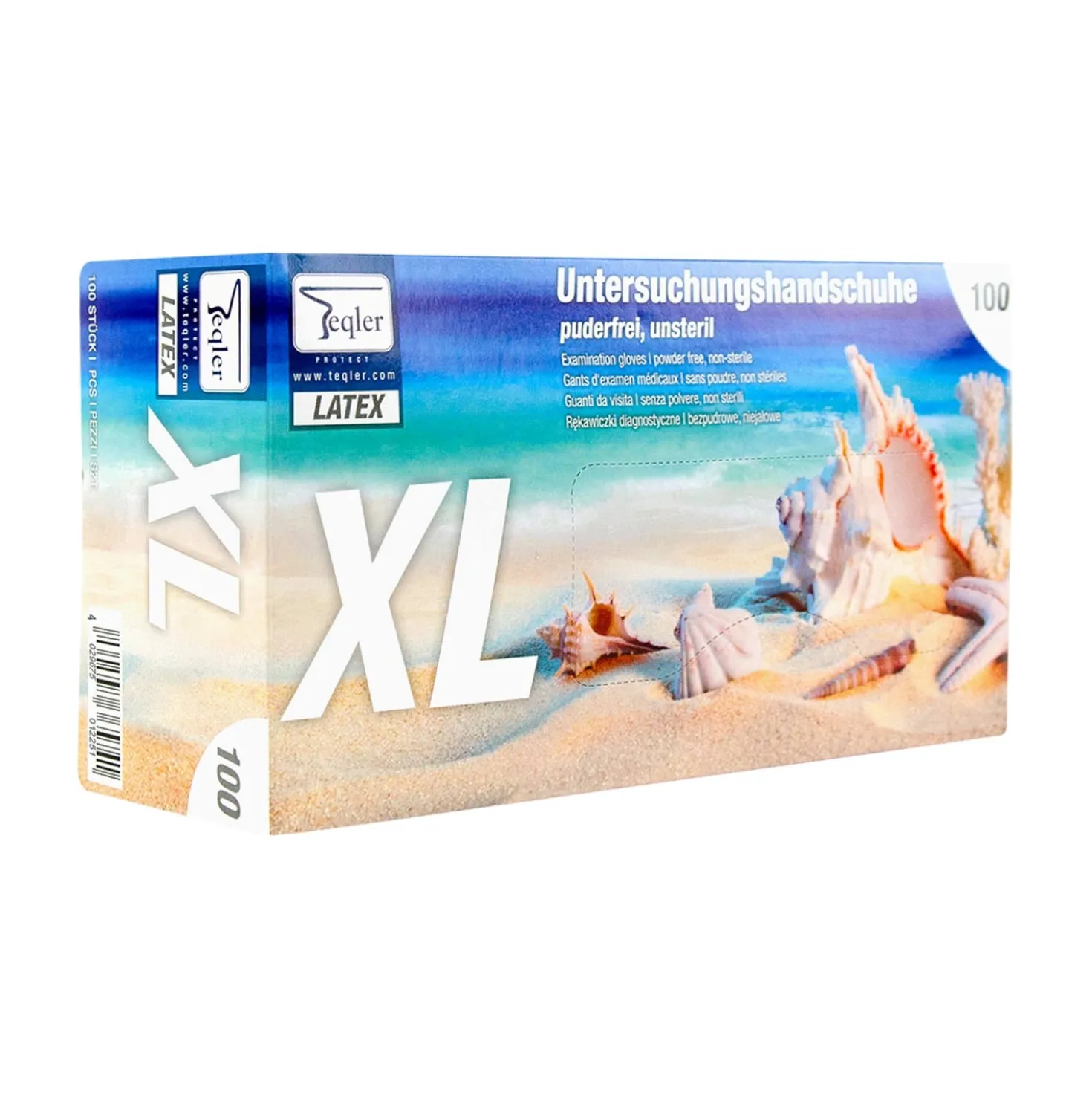 Teqler Latexhandschuhe, puderfrei