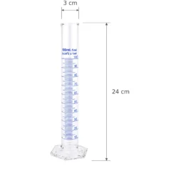 Teqler Messzylinder aus Glas