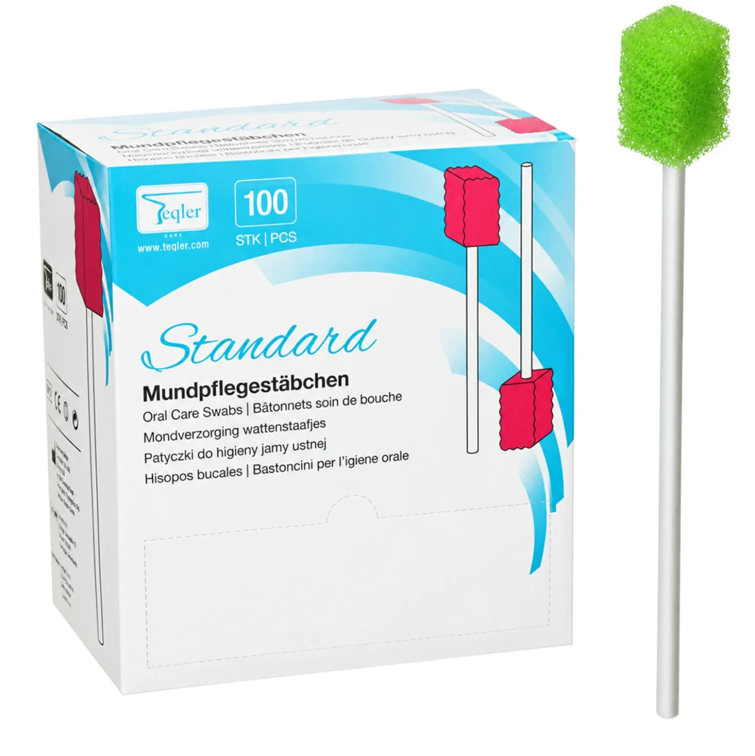 Teqler Standard Mundpflegestäbchen