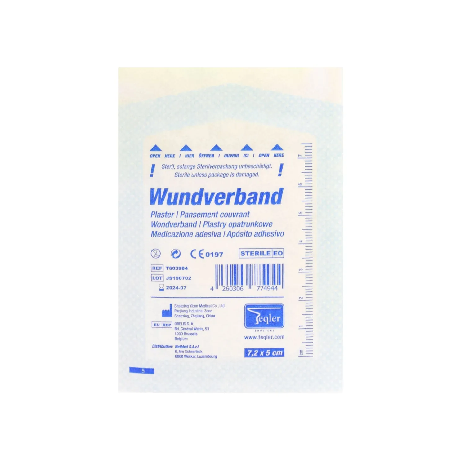 Teqler Wundverband, steril