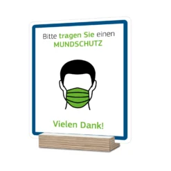 Tischaufsteller für Hinweisschilder