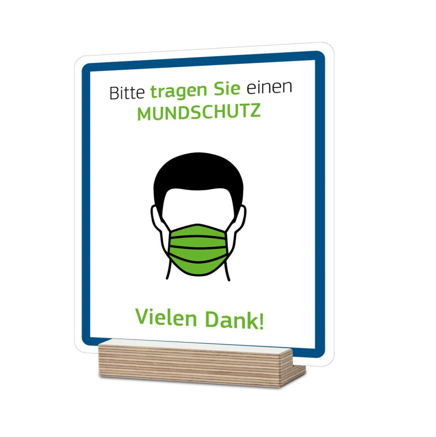 Tischaufsteller für Hinweisschilder