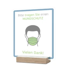 Tischaufsteller für Hinweisschilder