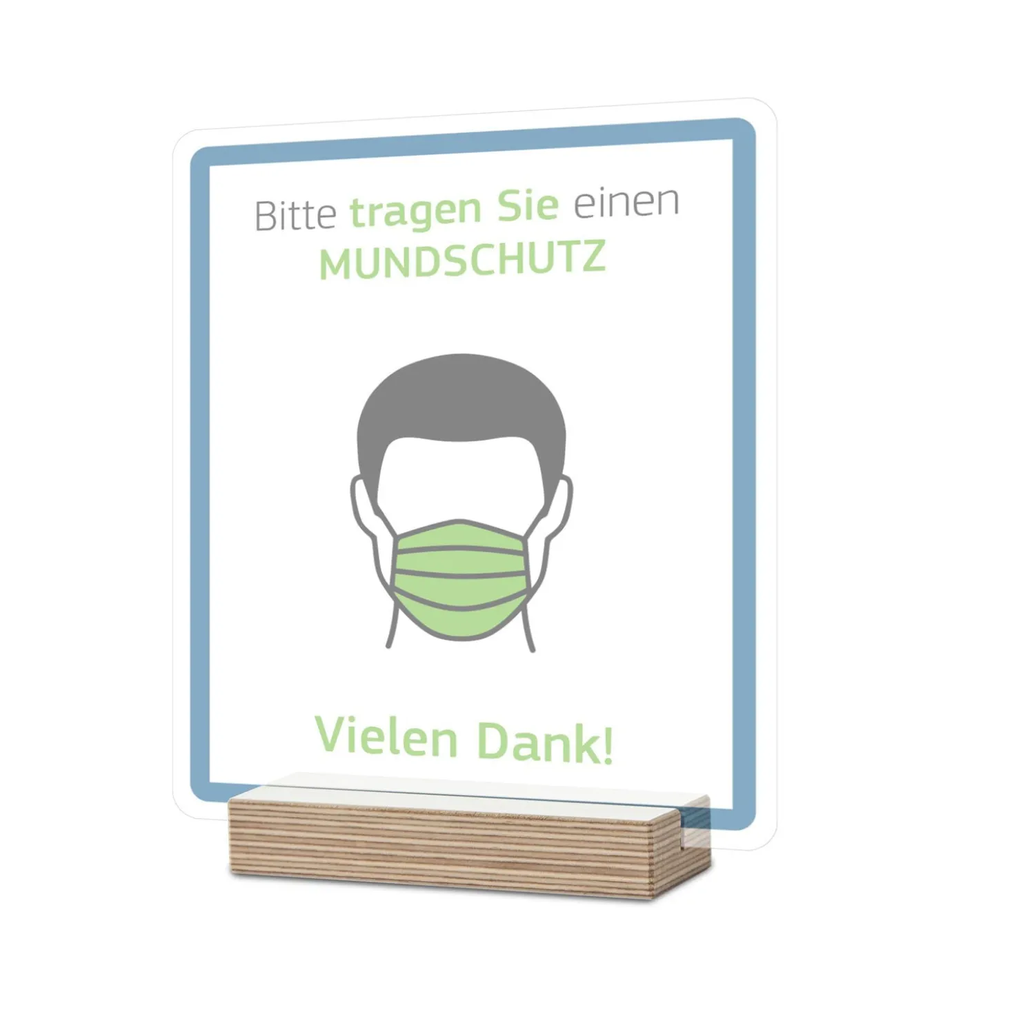 Tischaufsteller für Hinweisschilder