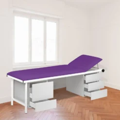 Untersuchungsliege mit Unterschränken